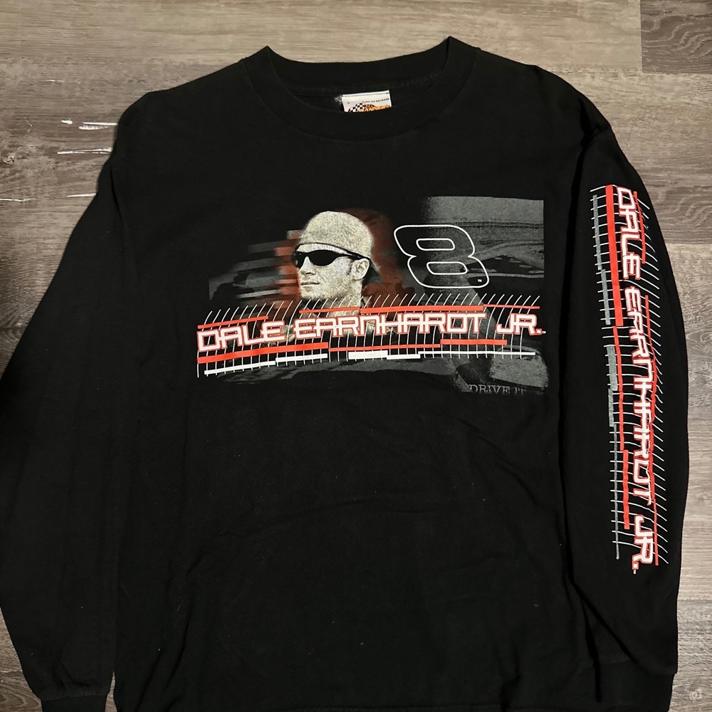 Dale Earnhardt NASCAR Racing Black Long Sleeve TShirt Mens Large Winner's Circle
